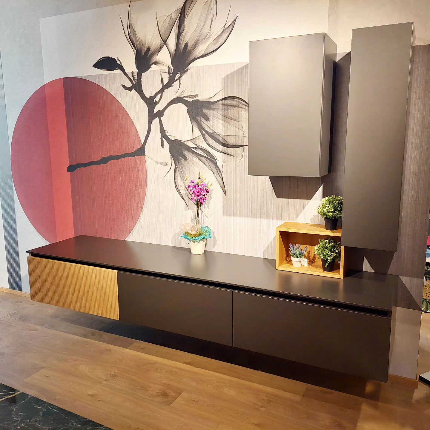 Parete soggiorno LIBRA ditta SCAVOLINI