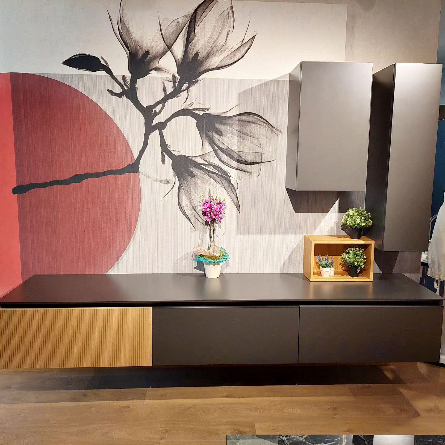 Parete soggiorno LIBRA ditta SCAVOLINI