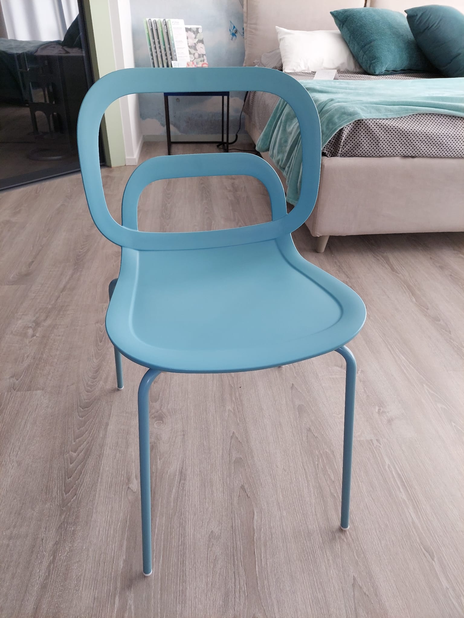 Sedia POKET azzurra